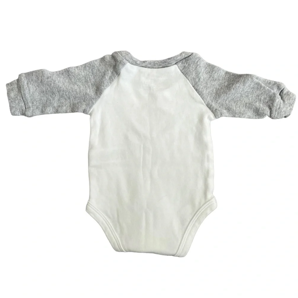 Lot of (4) Newborn Baby Boy One Pieces - Carters Circo‎ & Faded Glory - Sports!